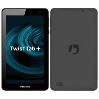 Tablet Positivo Twist Tab+ com Tela 7, 64GB, 2GB RAM, Wi-Fi, Câmera Frontal 2MP, Android 11 Go, Processador Quad Core e Bluetooth - Preto