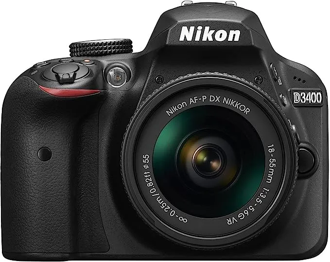Câmera D3400 DSLR com Lente 18-55 mm - Nikon