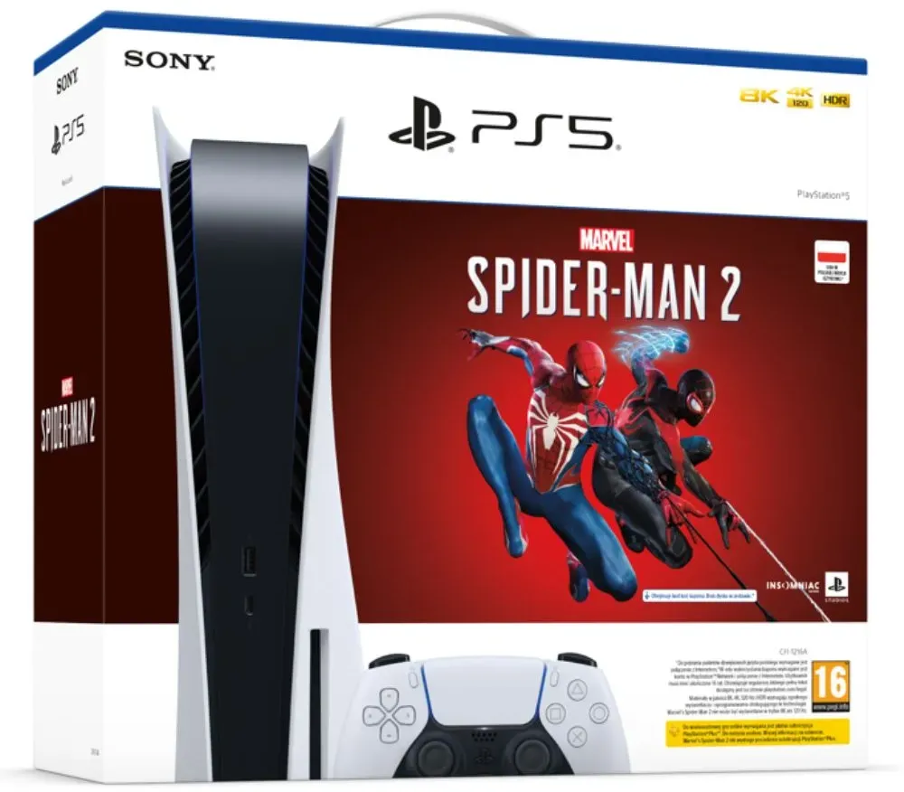 Console Playstation 5 Físico 825GB e Jogo Spider-Man 2 Standard