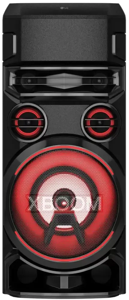 Caixa Acústica LG Xboom RN7 com Karaokê e Bluetooth Preto