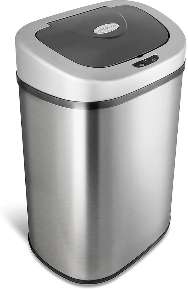 Nine stars dzt-80-4 infrared touchless trash can