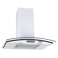 Coifa de Parede 60cm Vidro Curvo Slim Fogatti Branco - 220V