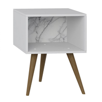 Mesa de Cabeceira Anubis Branco Carrara