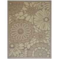 Tapete Giardino I Retangular Polipropileno 66 x 120 cm Marrom