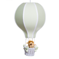 Lustre Balão G Verde Com Leão Quarto Bebê Infantil