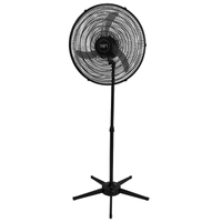 Ventilador Pedestal Oscilante 60 cm PP Bivolt Preto