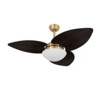 Ventilador de Teto Dormamu Dourado 3 Pás Tabaco 127V