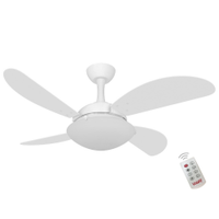 Ventilador Ventax Fresh Air 4Pás Branco 127V Controle Remoto