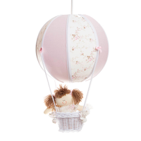 Lustre Balão Bolinha Rosa Quarto Bebê Infantil