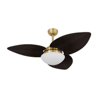 Ventilador de Teto Dormamu Dourado 3 Pás Tabaco 220V