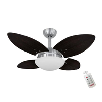 Ventilador Volare Mini Petalo Tabaco 220V e Controle Remoto