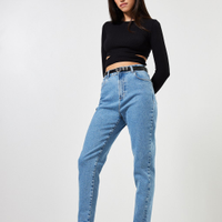 Calça Mom Jeans Claro