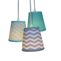 Lustre Pendente Crie Casa Cacho Chevron Multicolorido