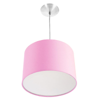 Lustre Cupula Pendente Dome 30x20cm Magnífico Rosa