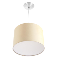 Lustre Cupula Pendente Dome 30x20cm Magnífico Bege