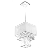 Lustre Para Sala De Cupula Cristal Acrílic Marrycrilic Branco