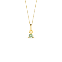 Pingente Colors em Ouro Amarelo 18k com Safira Verde