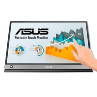 Monitor Portátil ASUS 15.6" Full HD, IPS, Touch, USB-C, Micro HDMI, Ultra Leve, Cinza Escuro - MB16AMT