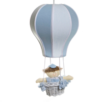 Lustre Balão Cintura Azul Quarto Bebê Infantil Menino