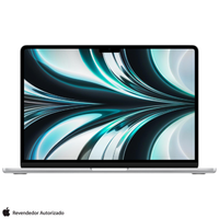 Notebook Apple MacBook Air 13 M2 (CPU de 8 núcleos e GPU de 8 núcleos, 8GB RAM , 256 GB SSD) - Prateado