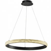 Pendente Led Anilla Sand Black 1 Anél