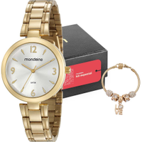 Kit Relógio Mondaine Feminino com Pulseira 53609LPMVDE1K2