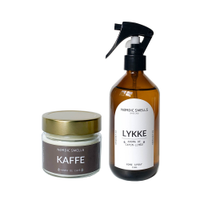 Kit Combo Vela Aromática de Café e Aromatizador de Ambiente de Capim-limão