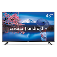 Smart TV 43" Aiwa Full HD AWS-TV-43-BL-02-A Android, Comando de Voz, Dolby Audio, HDR10, Borda Ultrafina