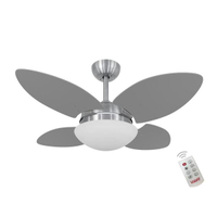 Ventilador Volare Mini Petalo Titanio 127V e Controle Remoto