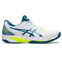 Tênis ASICS Solution Speed FF 2 - Masculino - Branco, Azul e Amarelo