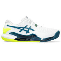 Tênis ASICS GEL-Resolution 9 Clay - Masculino - Branco, Azul e Amarelo