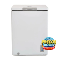 Freezer Horizontal Midea RCFA11/RCFA12 1 Porta Branco 150L