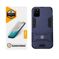 Kit Capa case capinha Armor e Pelicula Nano Vidro Samsung Galaxy S10 Lite - Gshield