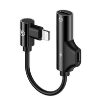 Adaptador Lightning Dinamic com Entrada Para Carregamento - Preto - Gshield