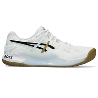 Tênis ASICS GEL-Resolution 9 x Hugo Boss - Masculino - Branco com Marrom e Preto