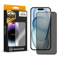 Pelicula para iPhone 15 Plus - Defender Pro Privacidade - Preta - Gshield