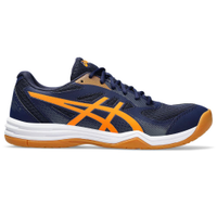 Tênis ASICS Upcourt 5 - Masculino - Azul Marinho com Laranja e Branco