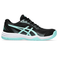 Tênis ASICS Upcourt 5 - Feminino - Preto com Verde e Branco