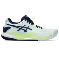 Tênis ASICS GEL-Resolution 9 - Feminino - Verde, Azul e Branco