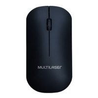 Mouse sem Fio Multilaser MO307, USB, 2.4GHz, 1200 DPI, Preto