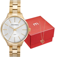 Kit Relógio Mondaine Feminino com Colar 32535LPMKDE1K1