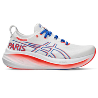 Tênis ASICS GEL-Nimbus 26 Maratona de Paris - Feminino - Branco com Vermelho e Azul