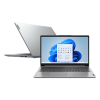 Notebook Lenovo IdeaPad 1i 82VY000TBR | Tela de 15.6", Intel Core i3-1215U, 256GB SSD, 4GB RAM, Windows 11, Cinza