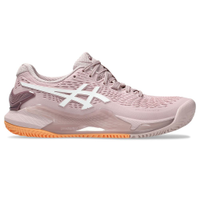 Tênis ASICS GEL-Resolution 9 Clay - Feminino - Rosa e Laranja