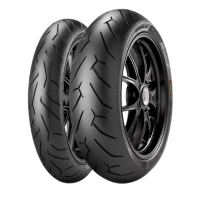 Kit Com 02 Pneus Pirelli 120/70R17 + 160/60R17 Diablo Rosso 2