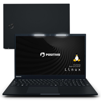 Notebook Positivo Vision R15 AMD® Ryzen 5-5500U Linux 16GB RAM 512GB SSD 15.6" Full HD Lumina Bar - Preto