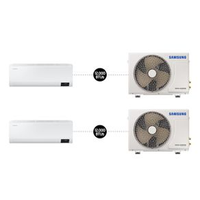 Combo 2X - Ar-condicionado Split Samsung Digital Inverter Ultra 12.000 BTUs Frio (220V)