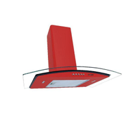 Coifa De Parede 60cm Curvo Duto Slim Fogatti Vermelho 110v 110