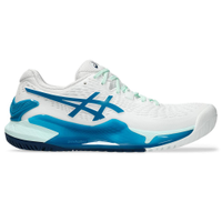 Tênis ASICS GEL-Resolution 9 - Feminino - Branco com Azul