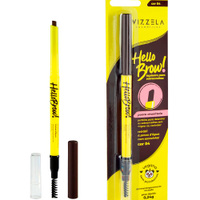 Lapiseira sobrancelhas vizzela hello brow 04 marrom